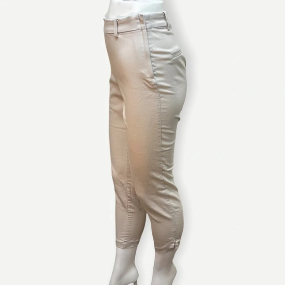 H&m beige cropped trouser pant 4 - Picture 4 of 5
